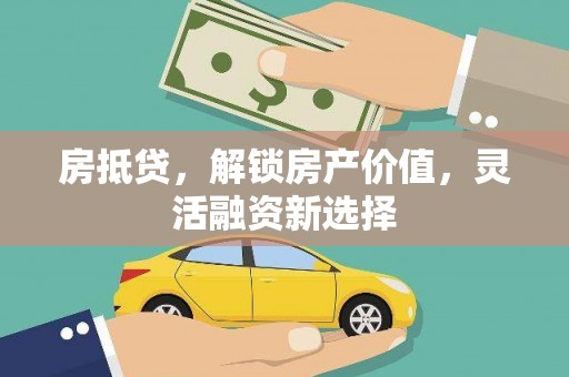 丰顺房抵贷，解锁房产价值，灵活融资新选择