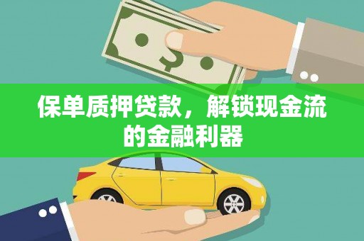 丰顺保单质押贷款，解锁现金流的金融利器
