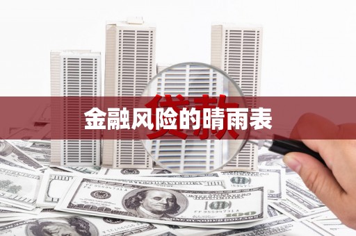 丰顺金融风险的晴雨表