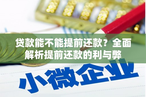 丰顺贷款能不能提前还款？全面解析提前还款的利与弊