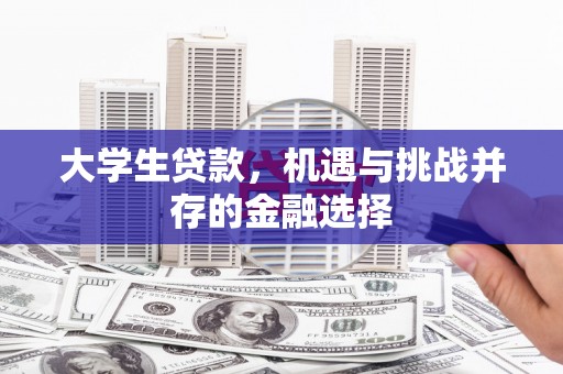 丰顺大学生贷款，机遇与挑战并存的金融选择