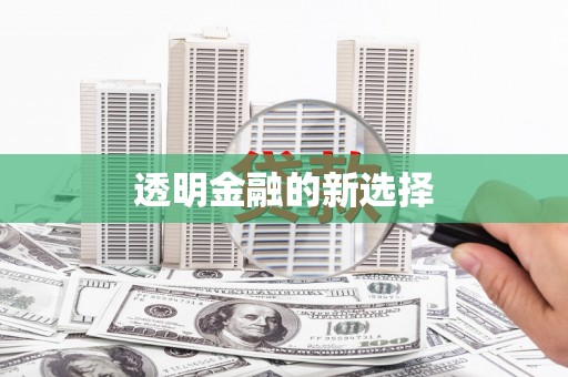 丰顺透明金融的新选择