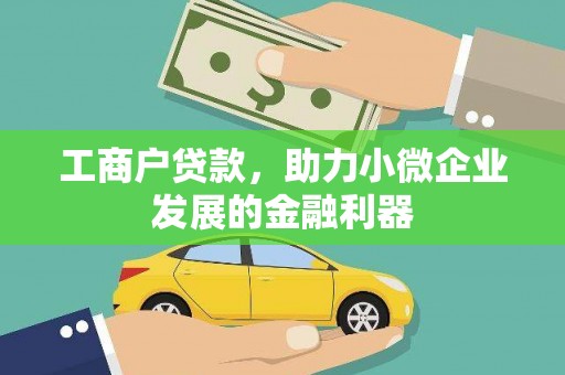 丰顺工商户贷款，助力小微企业发展的金融利器