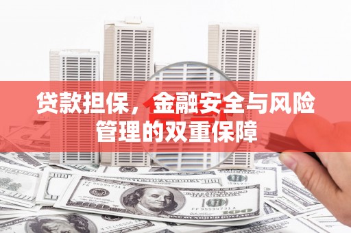丰顺贷款担保，金融安全与风险管理的双重保障