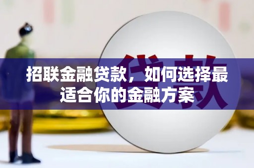 丰顺招联金融贷款，如何选择最适合你的金融方案