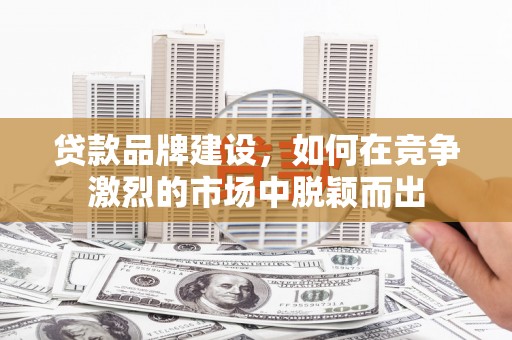 丰顺贷款品牌建设，如何在竞争激烈的市场中脱颖而出