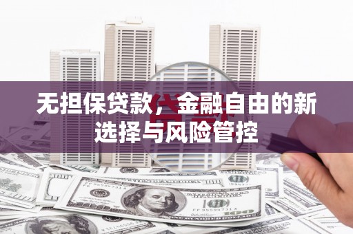 丰顺无担保贷款，金融自由的新选择与风险管控