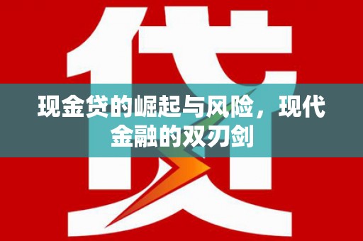 丰顺现金贷的崛起与风险，现代金融的双刃剑