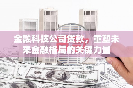 丰顺金融科技公司贷款，重塑未来金融格局的关键力量