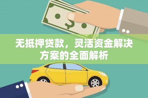 丰顺无抵押贷款，灵活资金解决方案的全面解析