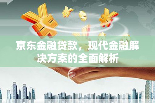 丰顺京东金融贷款，现代金融解决方案的全面解析