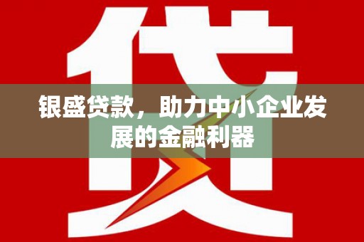 丰顺银盛贷款，助力中小企业发展的金融利器