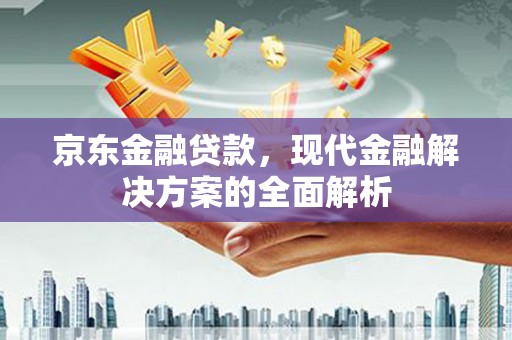 丰顺京东金融贷款，现代金融解决方案的全面解析
