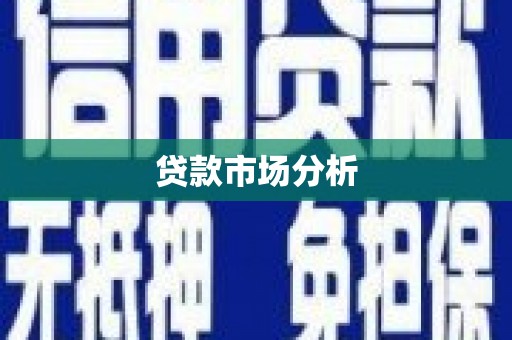 丰顺贷款市场分析