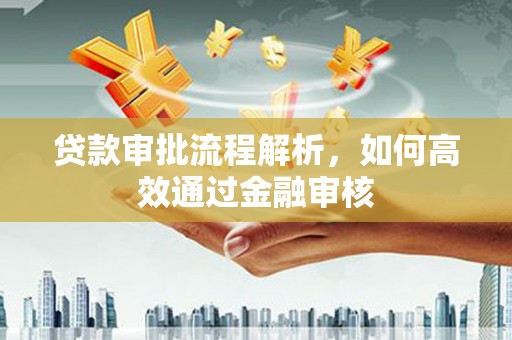 丰顺贷款审批流程解析，如何高效通过金融审核