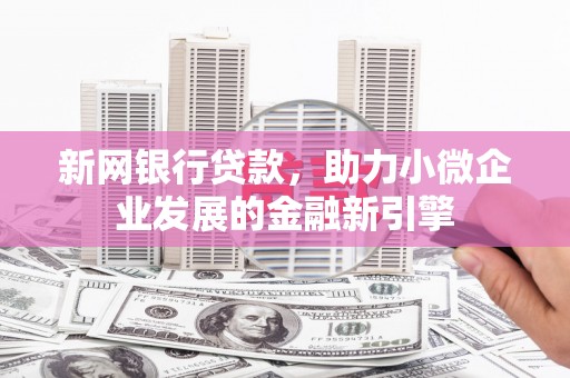 丰顺新网银行贷款，助力小微企业发展的金融新引擎