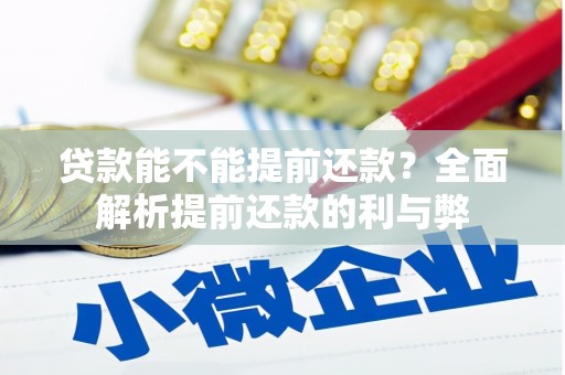 丰顺贷款能不能提前还款？全面解析提前还款的利与弊