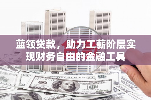 丰顺蓝领贷款，助力工薪阶层实现财务自由的金融工具