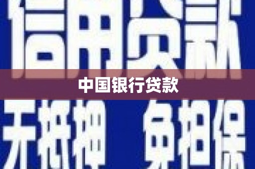丰顺中国银行贷款