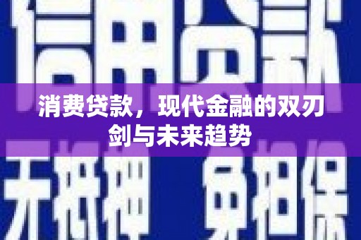 丰顺消费贷款，现代金融的双刃剑与未来趋势