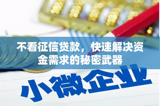 丰顺不看征信贷款，快速解决资金需求的秘密武器