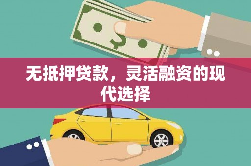 丰顺无抵押贷款，灵活融资的现代选择