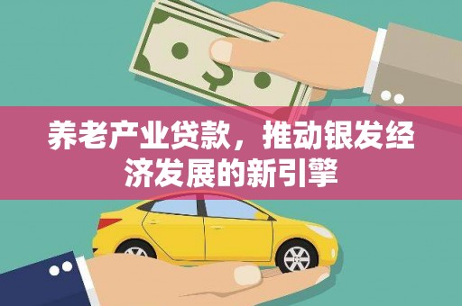 丰顺养老产业贷款，推动银发经济发展的新引擎