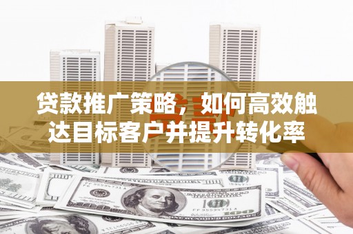 丰顺贷款推广策略，如何高效触达目标客户并提升转化率
