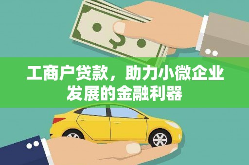 丰顺工商户贷款，助力小微企业发展的金融利器