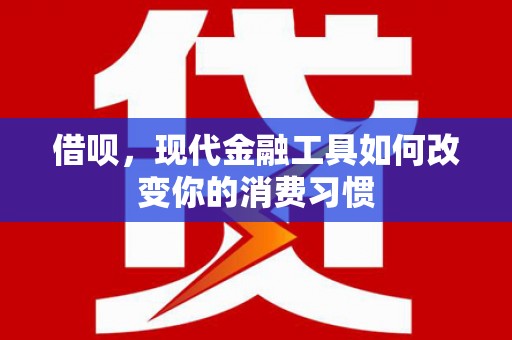 丰顺借呗，现代金融工具如何改变你的消费习惯