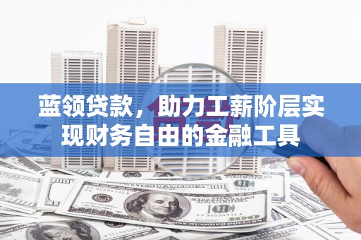 丰顺蓝领贷款，助力工薪阶层实现财务自由的金融工具