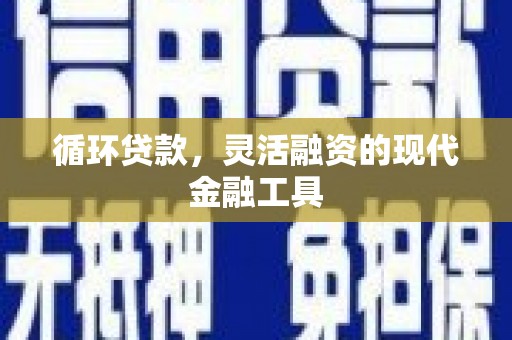 丰顺循环贷款，灵活融资的现代金融工具