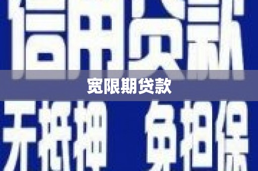 丰顺宽限期贷款