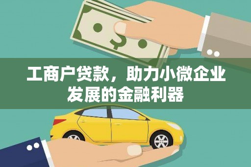 丰顺工商户贷款，助力小微企业发展的金融利器