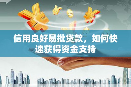 丰顺信用良好易批贷款，如何快速获得资金支持