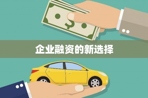 丰顺企业融资的新选择