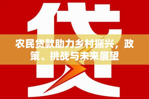 丰顺农民贷款助力乡村振兴，政策、挑战与未来展望