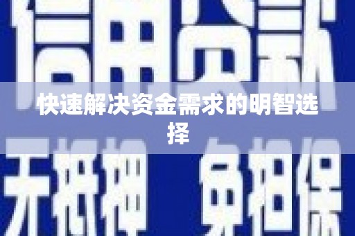 丰顺快速解决资金需求的明智选择
