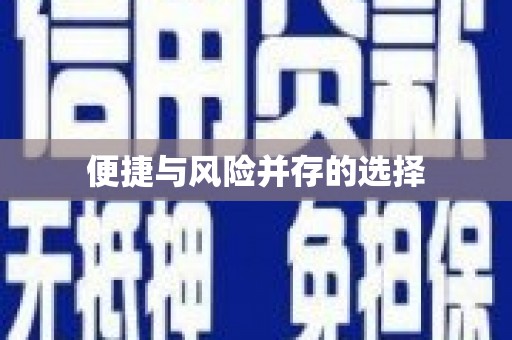 丰顺便捷与风险并存的选择