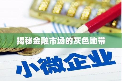 丰顺揭秘金融市场的灰色地带