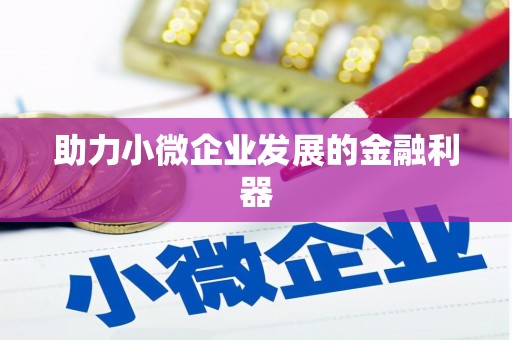 丰顺助力小微企业发展的金融利器