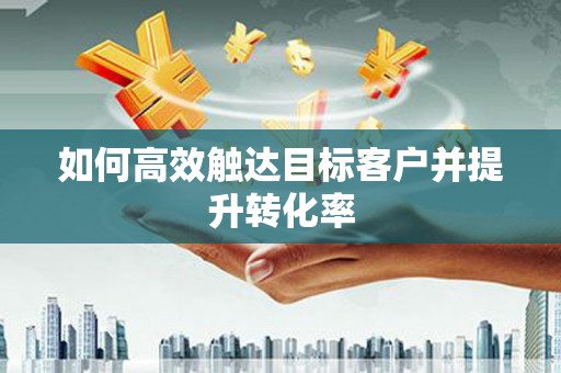 丰顺如何高效触达目标客户并提升转化率