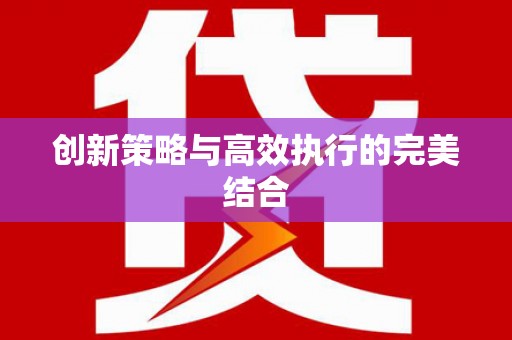 丰顺创新策略与高效执行的完美结合