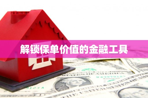 丰顺解锁保单价值的金融工具