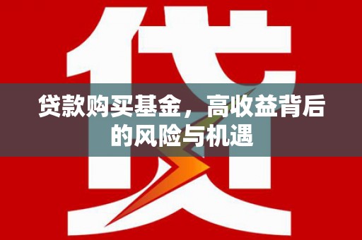丰顺贷款购买基金，高收益背后的风险与机遇